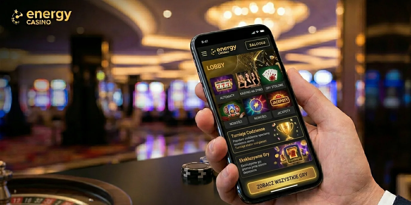 Mobile game lobby Energy Casino